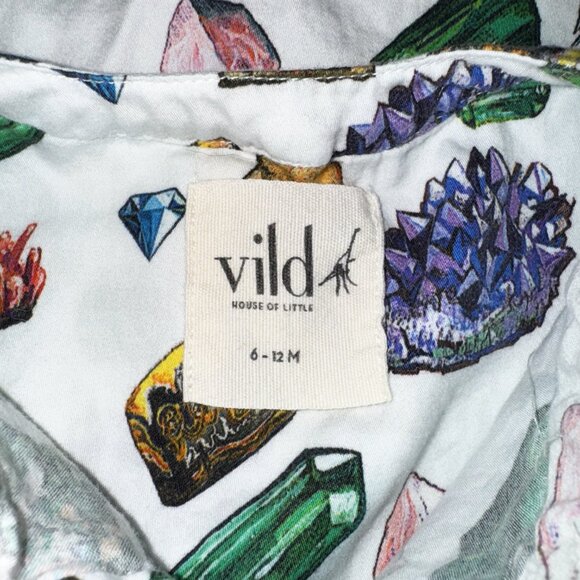 Vild Lab No.12 - Earth Rocks!, Organic Cotton Band Collar Woven Shirt - Picture 3 of 3